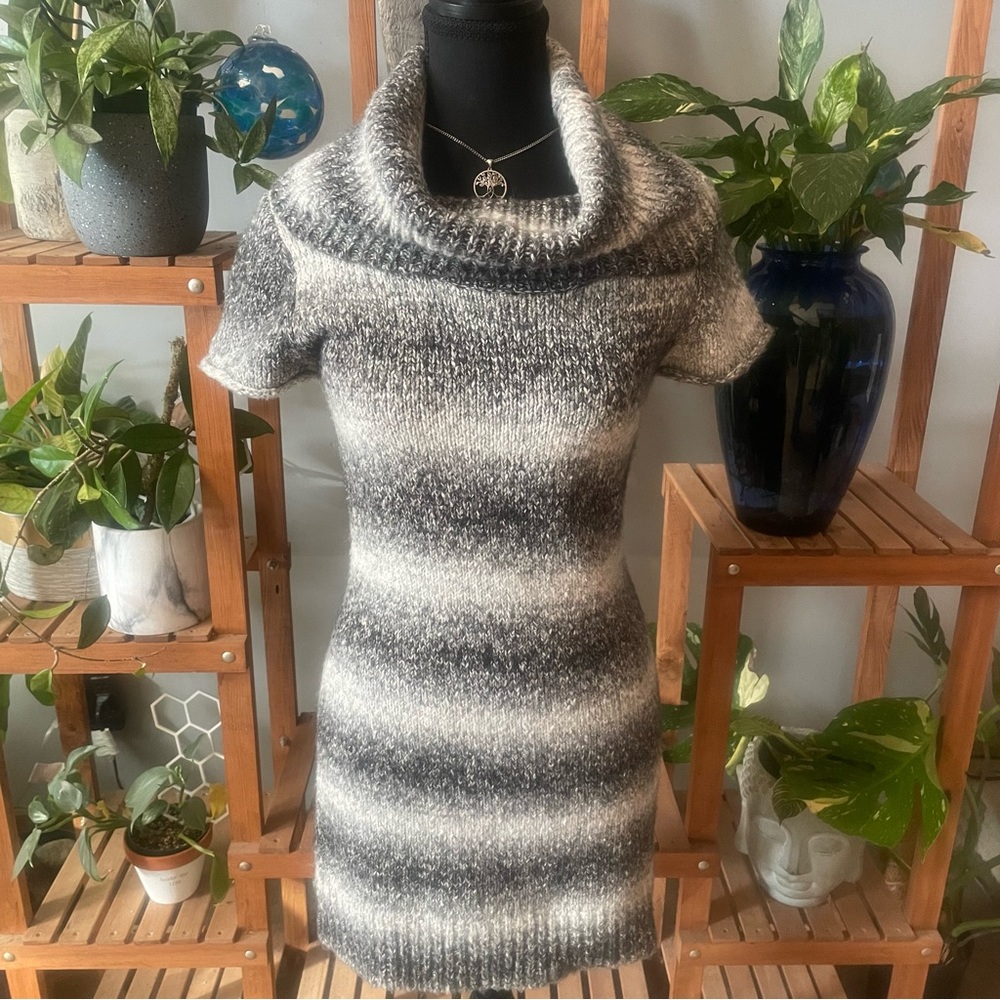 Like Love Cowl neck Cozy stylish Tunic in shades of grey